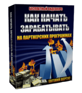 Вебинар Как реально научиться зарабатывать на партнерских программах (Евгений Вергус)
