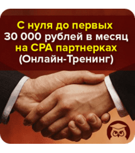 Видеокурс С нуля до первых 30 000 pyблей в месяц на CPA - Пapтнeрках (Булат Максеев, Издательство Info-DVD)