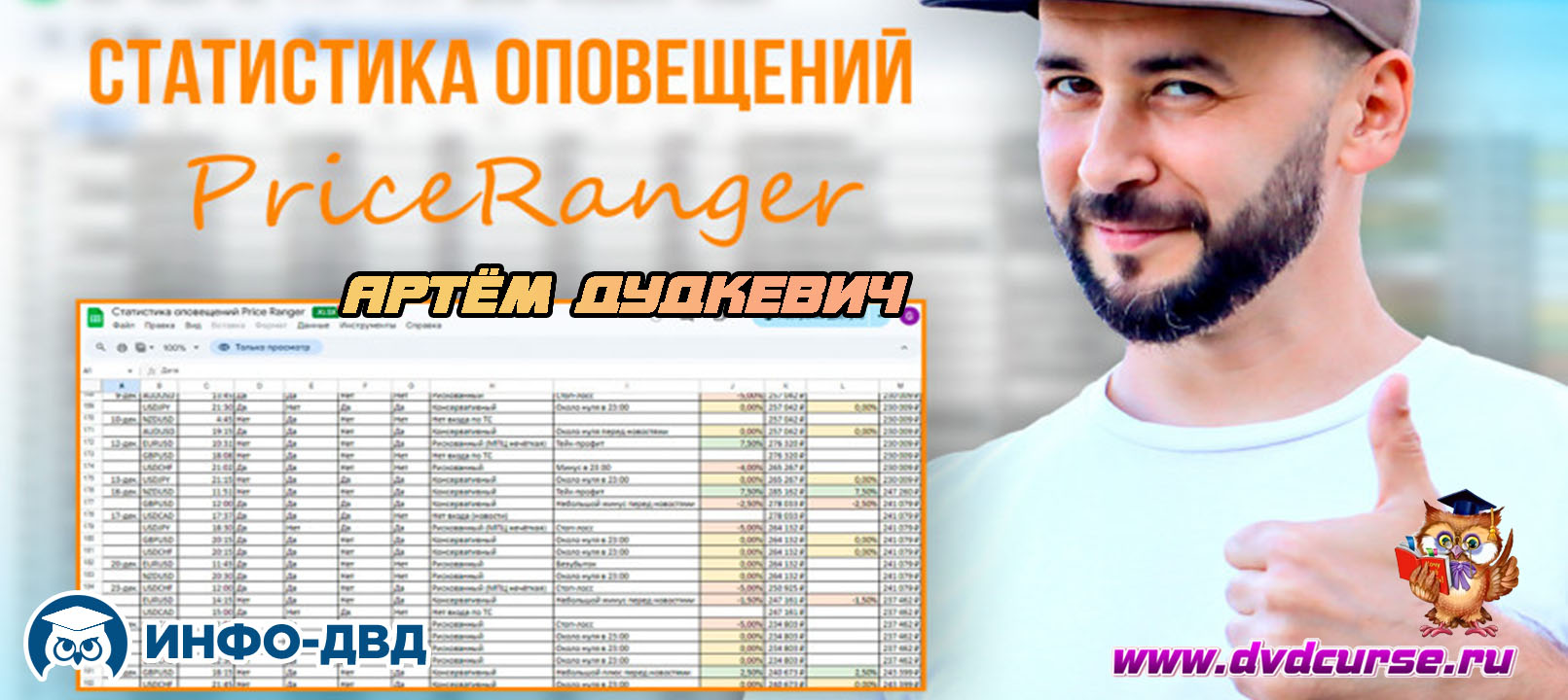 Видеозапись Статистика оповещений PriceRanger - Артём Дудкевич, Издательство Info-DVD