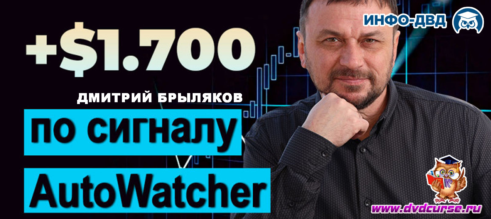 Видеозапись Сигнал на +$1700 от AutoWatcher - Дмитрий Брыляков, Издательство Info-DVD
