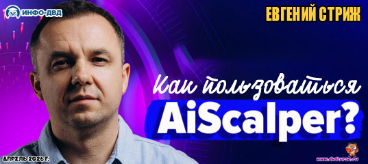Видеозапись Как пользоваться AiScalper? - Евгений Стриж, Издательство Info-DVD