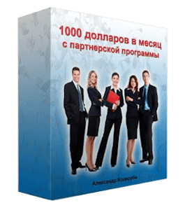 Бесплатный тренинг 1000 долларов в месяц с партнерской программы (Александр Коцеруба)