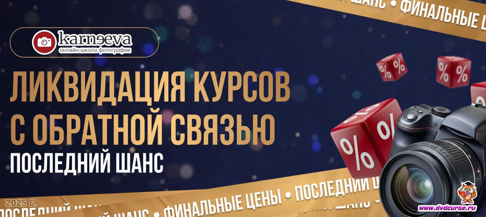 Распродажа Ликвидация курсов по фотографии с обратной связью (Елена Карнеева, Онлайн школа фотографии)