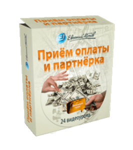 Видеокурс Приём оплаты и партнерка (Евгений Попов)