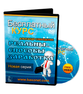 Бесплатный курс Реальные способы заработка (Александр Слободенюк)