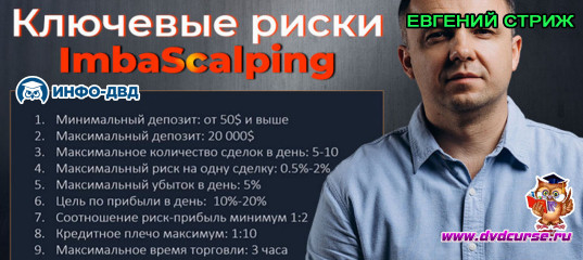 Видеозапись ImbaScalping. Ключевые риски и управление ими - Евгений Стриж, Издательство Info-DVD Видеозапись ImbaScalping. Ключевые риски и управление ими - Евгений Стриж, Издательство Info-DVD
