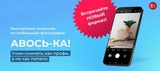 Онлайн - интенсив "Мобильная фотография" - Елена Карнеева Онлайн - интенсив