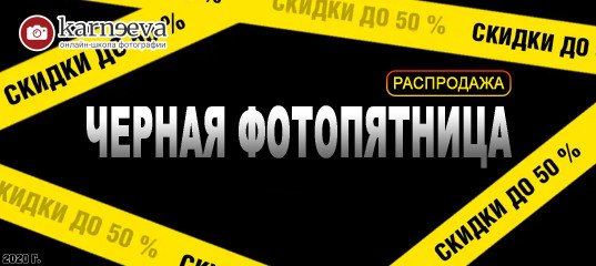 Распродажа Черная ФотоПятница 2020 начинается (Елена Карнеева, Онлайн школа фотографии)